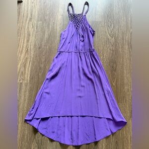 Rebecca Taylor Purple Silk High-lo Dress